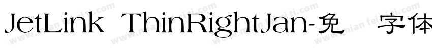 JetLink ThinRightJan字体转换